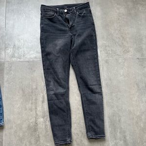 Topshop Jamie High Waist Skinny Washed Jeans